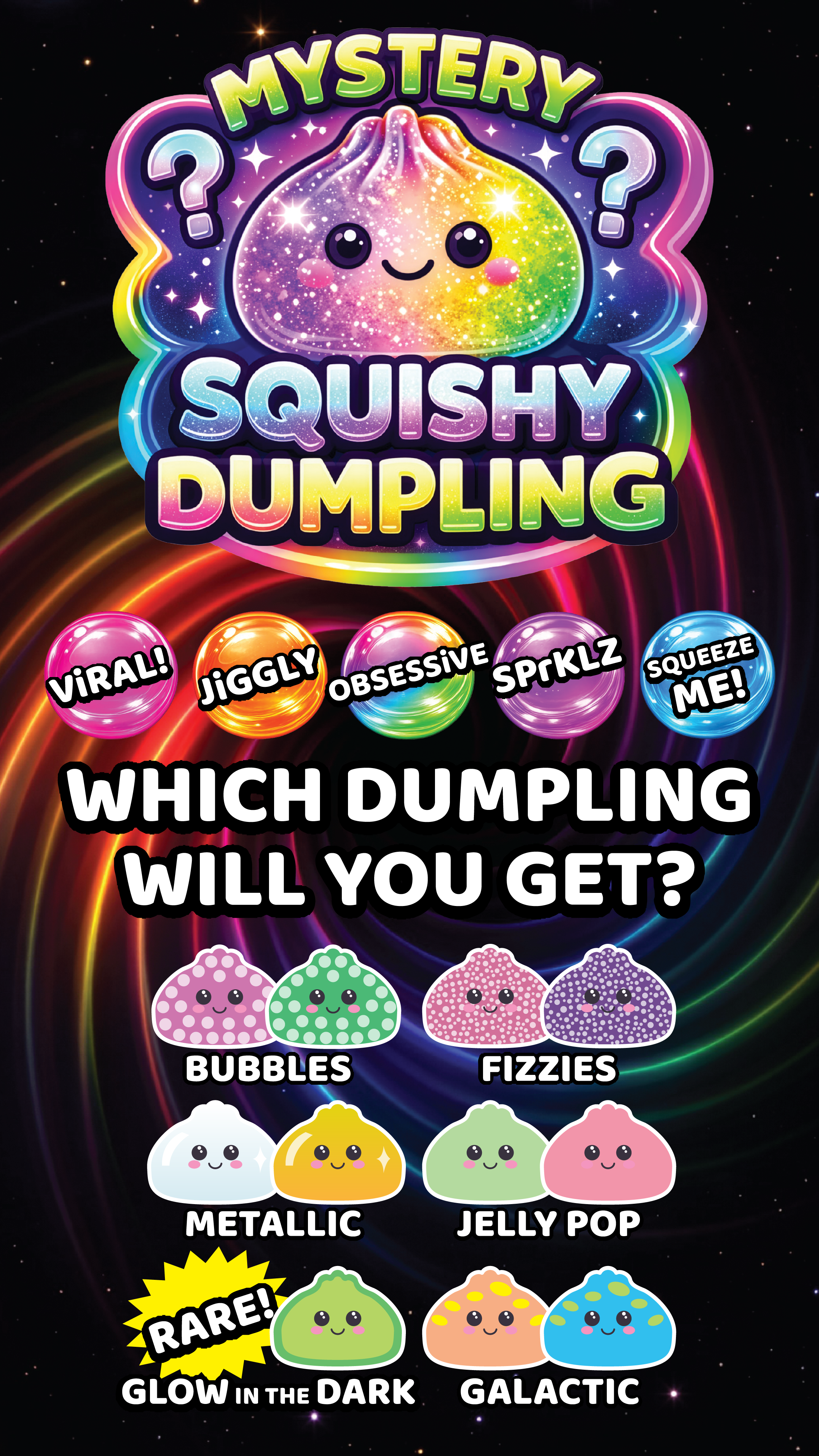4" Mystery Squishy Dumpling - Premium novelty from Novelty Brands - Just $11.95! Shop now at Pat's Monograms