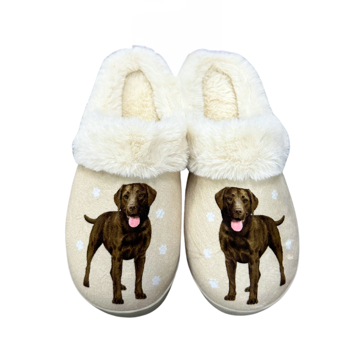 Labrador Chocolate Snuggs Slippers - Premium Slippers from E&S Pets - Just $24.95! Shop now at Pat's Monograms