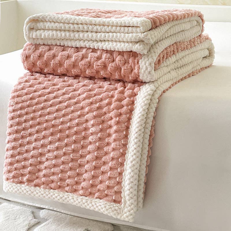 Home Decor Coral Fleece Soft Solid Color Blanket - Premium  from Sweetkama - Just $59! Shop now at Pat's Monograms