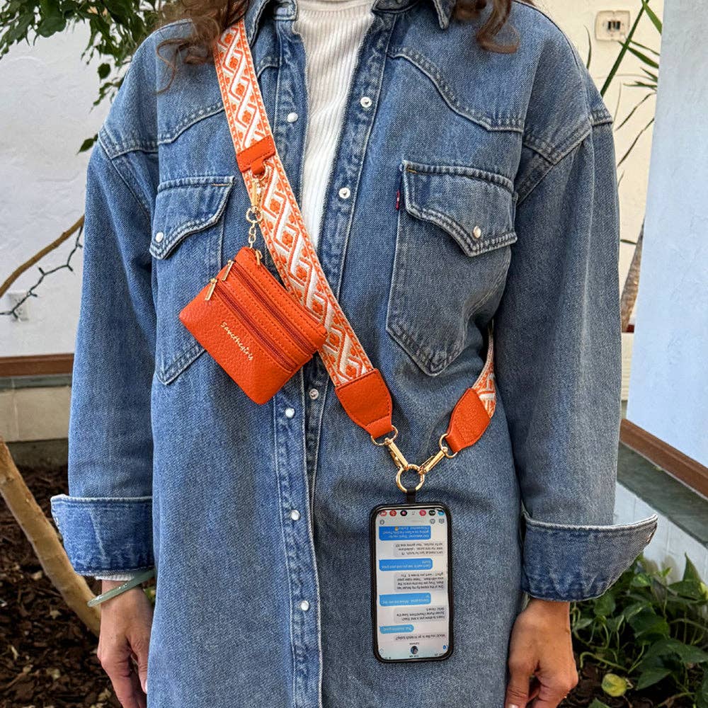 Clip & Go Strap w/Zippered Pouch - Premium phone accessories from Save The Girls - Just $31.95! Shop now at Pat's Monograms