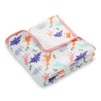 Rawr-Some Girly Baby Toddler Muslin Blanket - Premium Baby Blanket from LollyBanks - Just $29.95! Shop now at Pat's Monograms