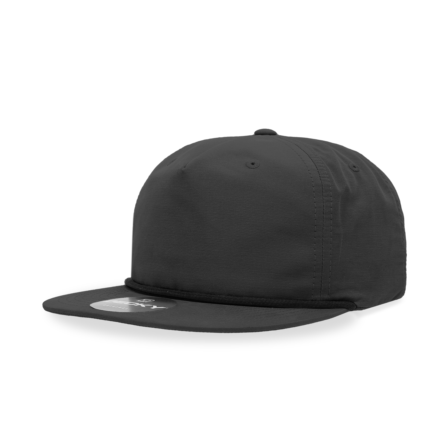 Decky 6032 Classic Rope Cap, 5 Panel Flat Bill Hat, Snapback - Premium Caps from The Park Wholesale - Just $14.95! Shop now at Pat's Monograms