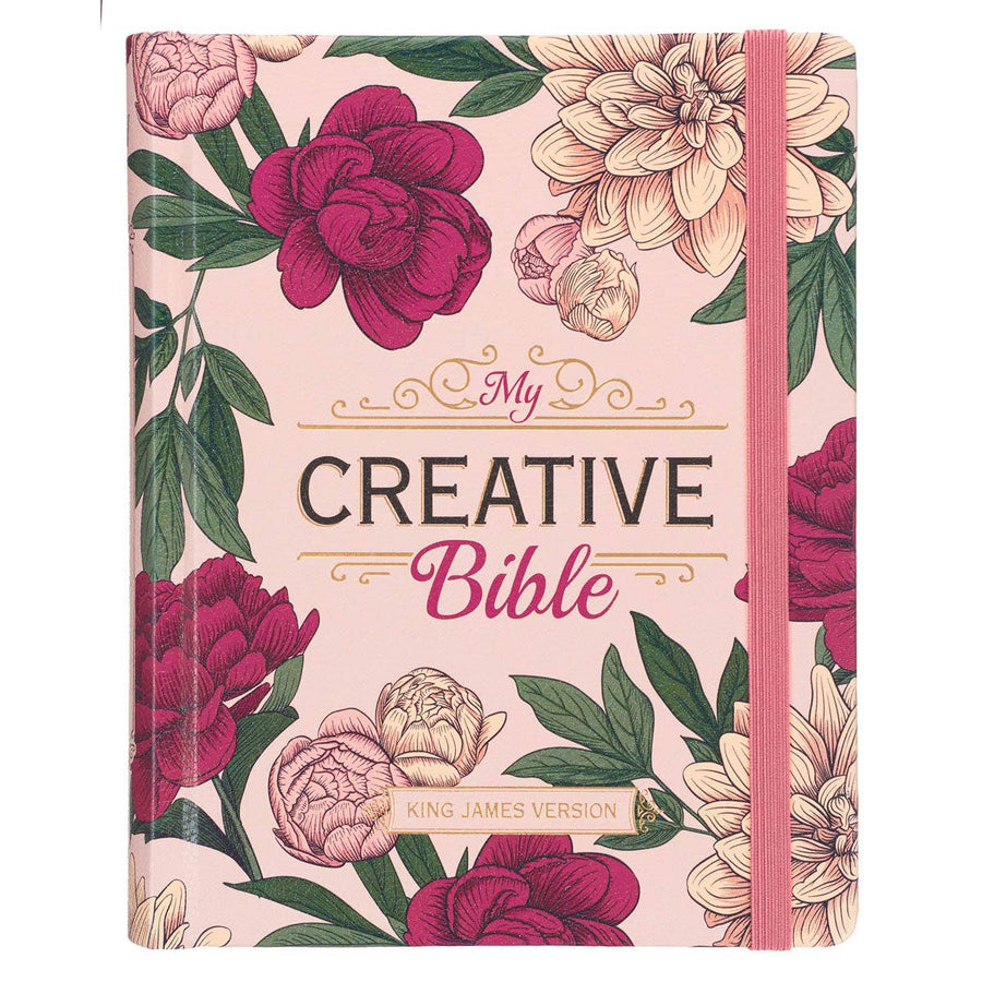 KJV My Creative Bible Hardcover, Pink Floral Printed - Premium Bible from Christian Art Gifts - Just $48.95! Shop now at Pat's Monograms