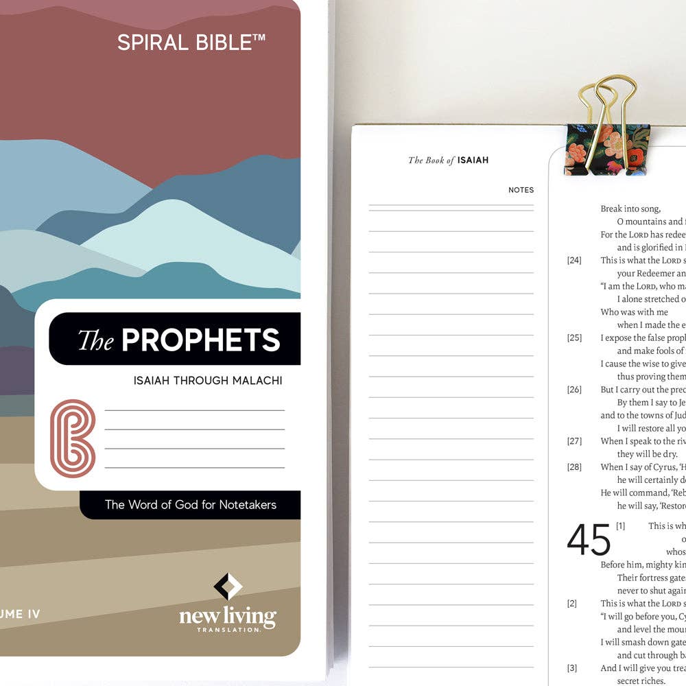 Spiral Bible™ - NLT - Isaiah - Malachi - The Prophets - Premium Bible from Spiral Bible - Just $42.95! Shop now at Pat's Monograms