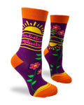 Radiate Positivity Ladies' Novelty Crew Socks - Premium socks from Fabdaz - Just $12.95! Shop now at Pat's Monograms