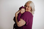 Plum Purple Maternity Labor and Delivery/ Nursing Gown - Premium nursing & Feeding from Three Little Tots - Just $36.95! Shop now at Pat's Monograms