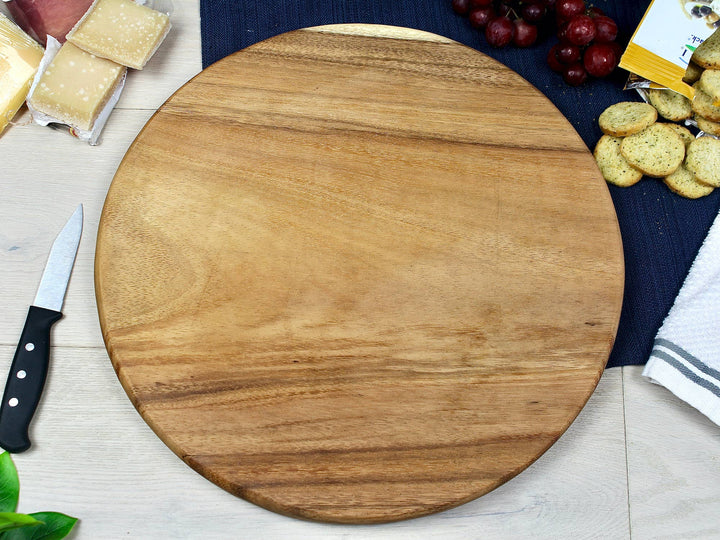 Large Round Charcuterie Board - Live Edge - Serving Board - Premium Cutting Boards from Tuckahoe Hardwoods - Just $49! Shop now at Pat's Monograms