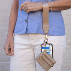 Clip & Go Strap with Pouch - Neutral Collection - Premium phone accessories from Save The Girls - Just $23.95! Shop now at Pat's Monograms