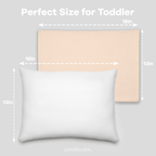 Toddler Pillow with Soft Cotton and Muslin Cotton Pillowcase - Premium pillow from Comfy Cubs - Just $29.99! Shop now at Pat's Monograms