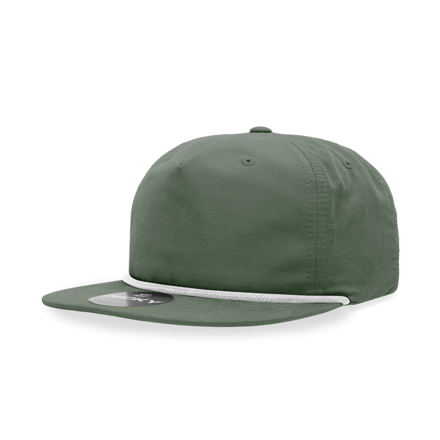 Decky 6032 Classic Rope Cap, 5 Panel Flat Bill Hat, Snapback - Premium Caps from The Park Wholesale - Just $14.95! Shop now at Pat's Monograms