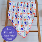 Rawr-Some Girly Baby Toddler Muslin Blanket - Premium Baby Blanket from LollyBanks - Just $29.95! Shop now at Pat's Monograms