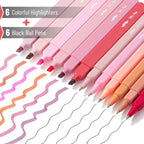 No Bleed Pink Highlighters & Pens for Bibles - 12 Pack - Premium Art supplies from Mr. Pen - Just $11.95! Shop now at Pat's Monograms