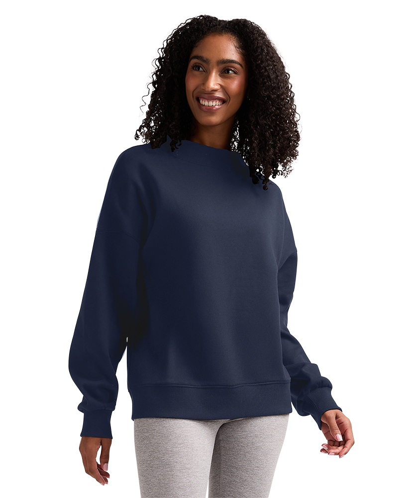 Women's Willow Mock-Neck Sweatshirt - Premium Sweatshirt from Charles River Apparel - Just $56.95! Shop now at Pat's Monograms