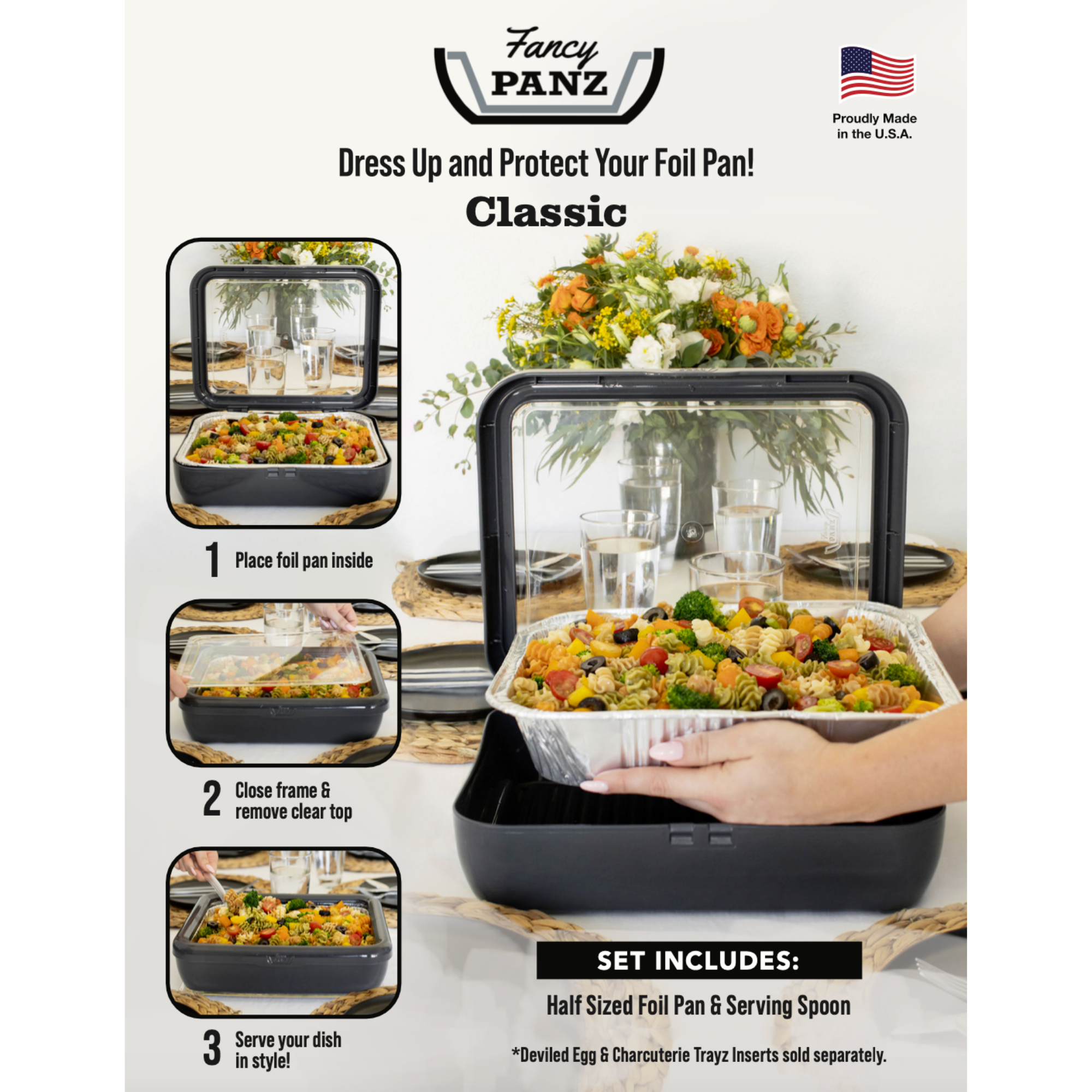 Fancy Panz - 2 in 1 Foil Pan Carrier or Egg Tray - Premium Housewares from Fancy Panz - Just $9.95! Shop now at Pat's Monograms