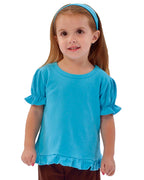 Infant Toddler Short Sleeve Girls Ruffle Top Blank Frill Tee - Premium Baby & Toddler Tops from MONAG - Just $15! Shop now at Pat's Monograms