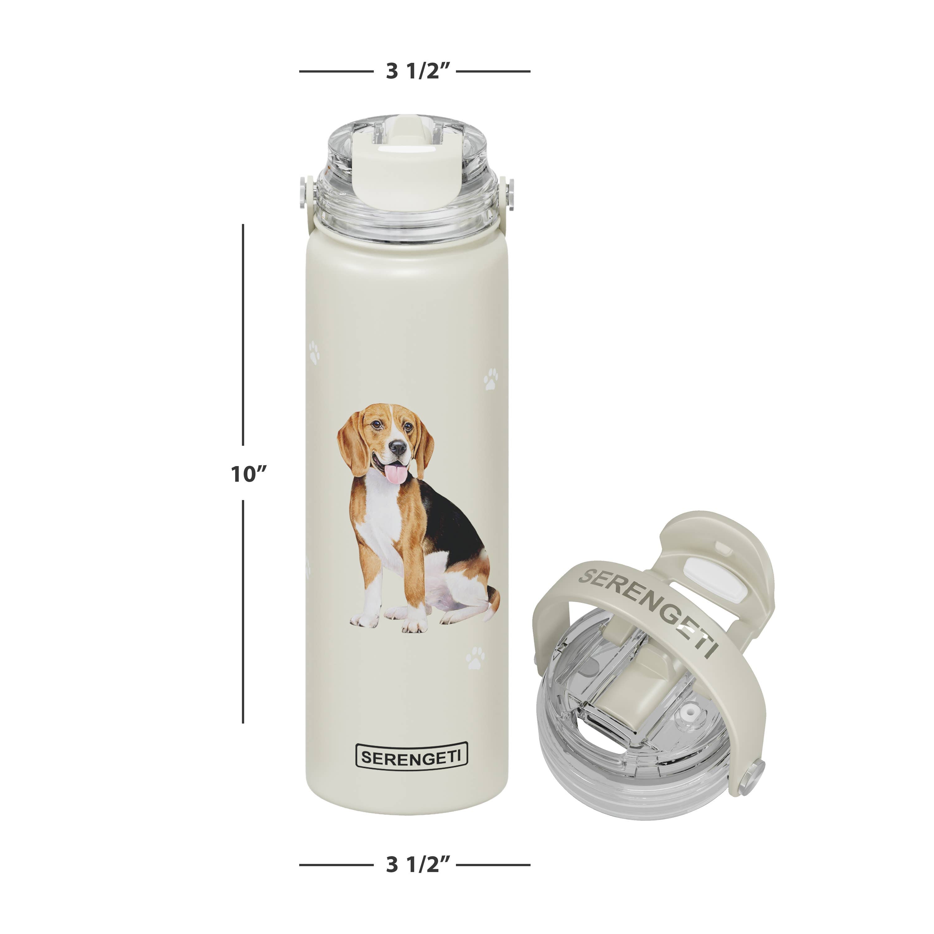 Beagle - Stainless Steel Water Bottle - Leak Proof - 24oz - Premium water bottle from E&S Pets - Just $29.99! Shop now at Pat's Monograms