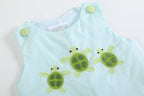 Blue Baby Turtles Applique Shortalls - Premium Baby & Toddler Outfits from Lil Cactus - Just $38.95! Shop now at Pat's Monograms