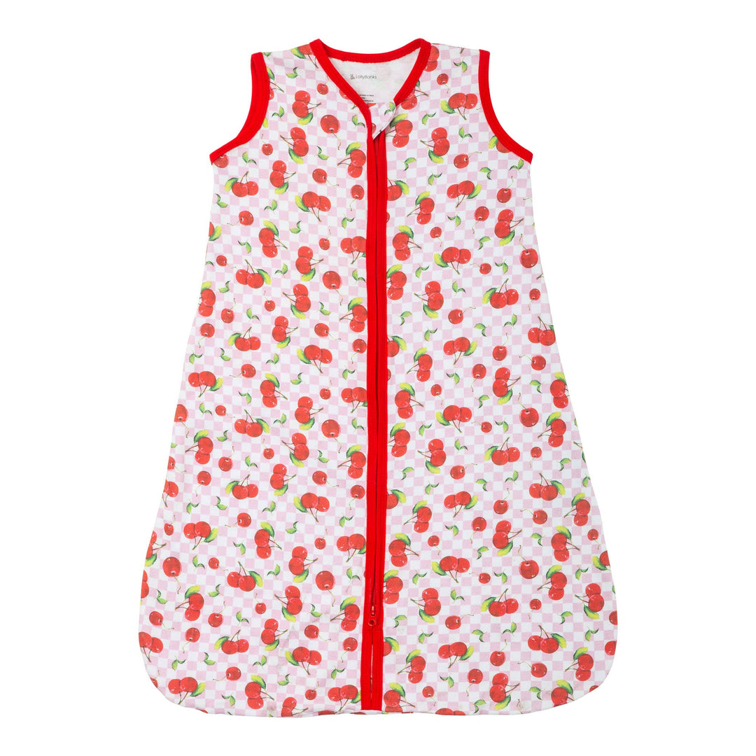 Cherry on Top Baby Sleep Sack, 100% Organic Cotton - Premium Baby Sleepwear from LollyBanks - Just $21.95! Shop now at Pat's Monograms