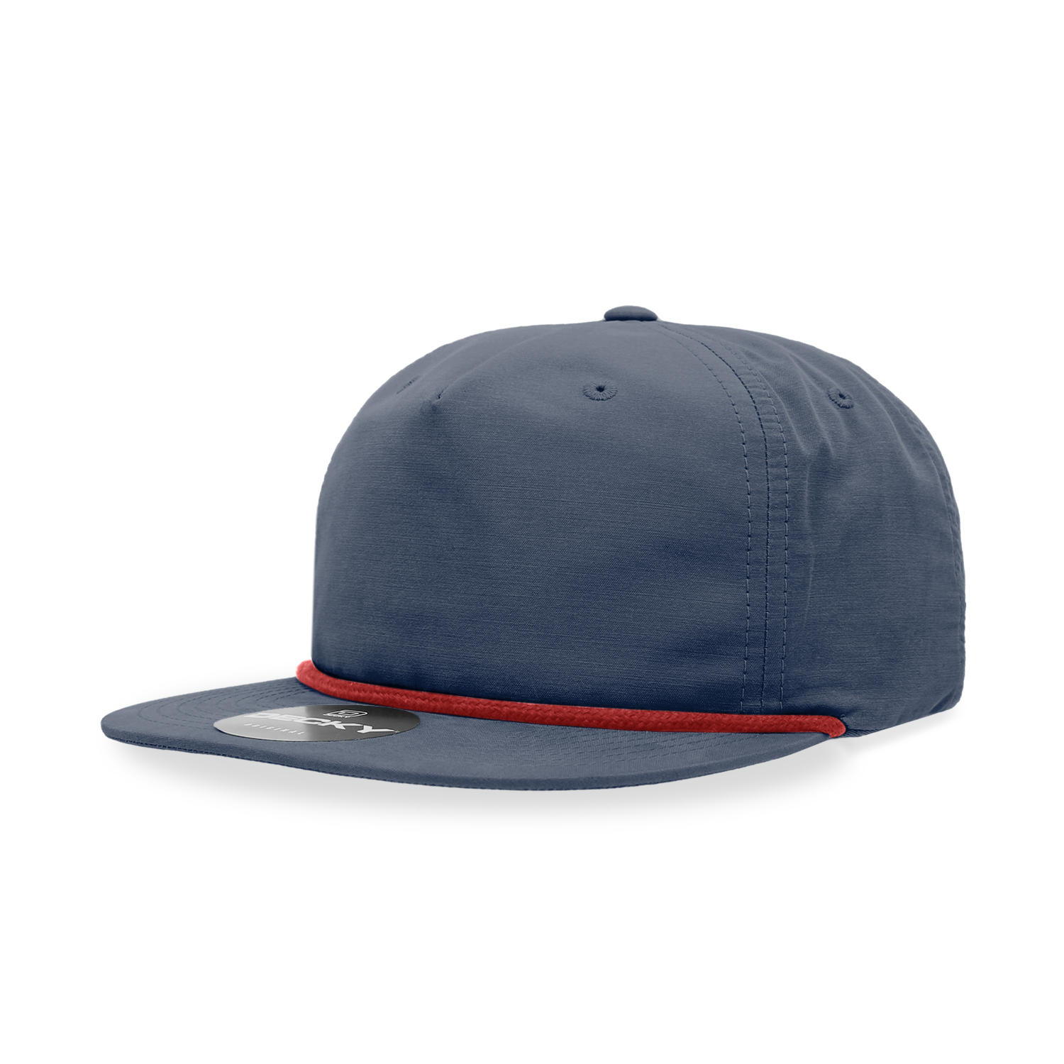 Decky 6032 Classic Rope Cap, 5 Panel Flat Bill Hat, Snapback - Premium Caps from The Park Wholesale - Just $14.95! Shop now at Pat's Monograms