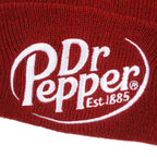 Dr. Pepper Embroidery On Acrylic Knit Standard Cuff Beanie - Premium Headwear from Bioworld Merchandising - Just $22.95! Shop now at Pat's Monograms