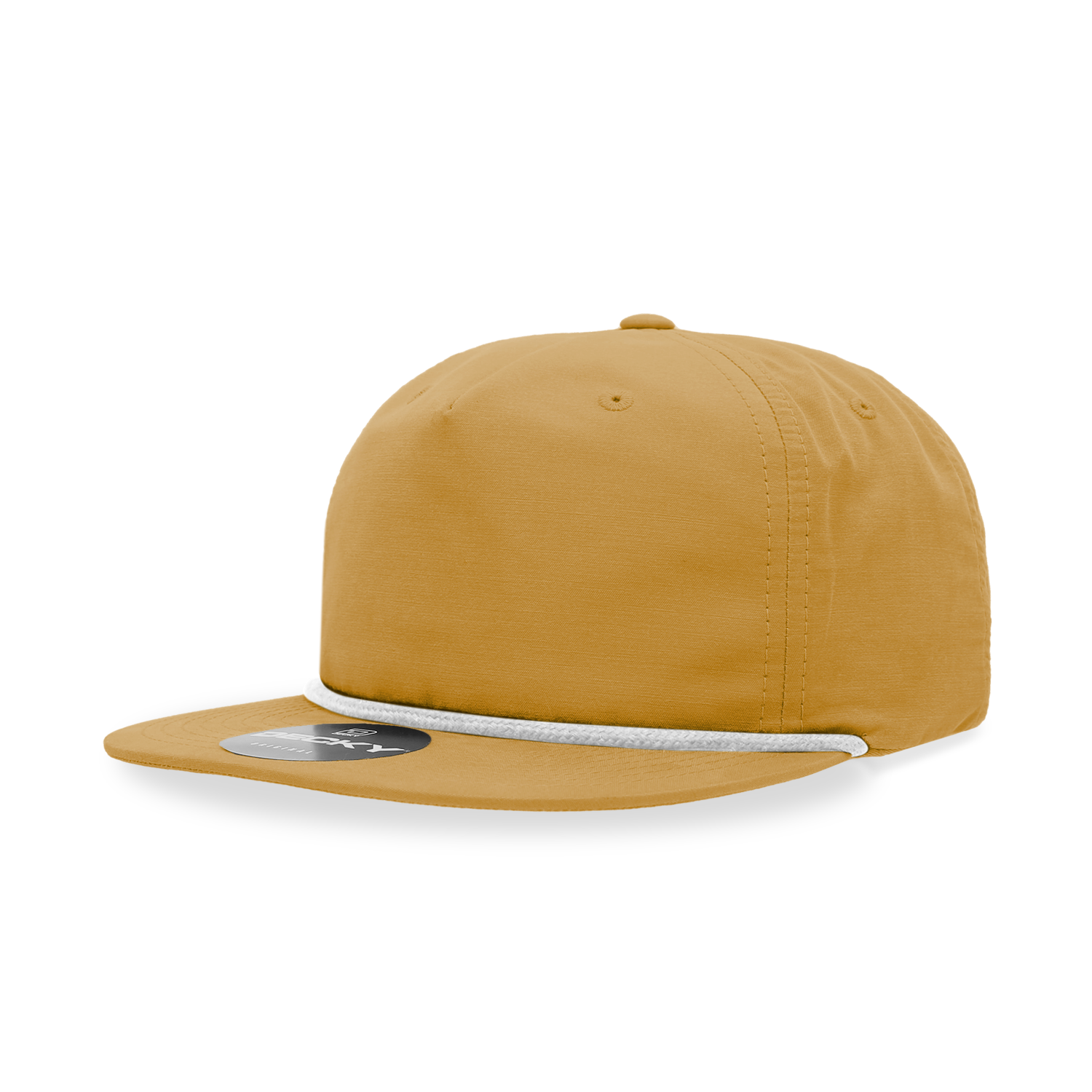 Decky 6032 Classic Rope Cap, 5 Panel Flat Bill Hat, Snapback - Premium Caps from The Park Wholesale - Just $14.95! Shop now at Pat's Monograms