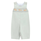 Sage Green Puppy Dog Smocked Longalls — Lil Cactus