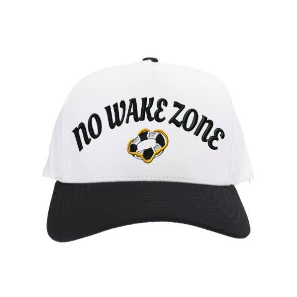 No Wake Zone C.C Embroidered Trucker Hat - Premium  from C.C Beanie - Just $15.95! Shop now at Pat's Monograms