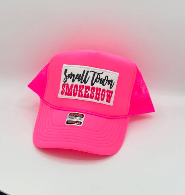 Small Town Smoke Show Foam Trucker Hat - Premium Headwear from Lucky Girl TX - Just $24.95! Shop now at Pat's Monograms