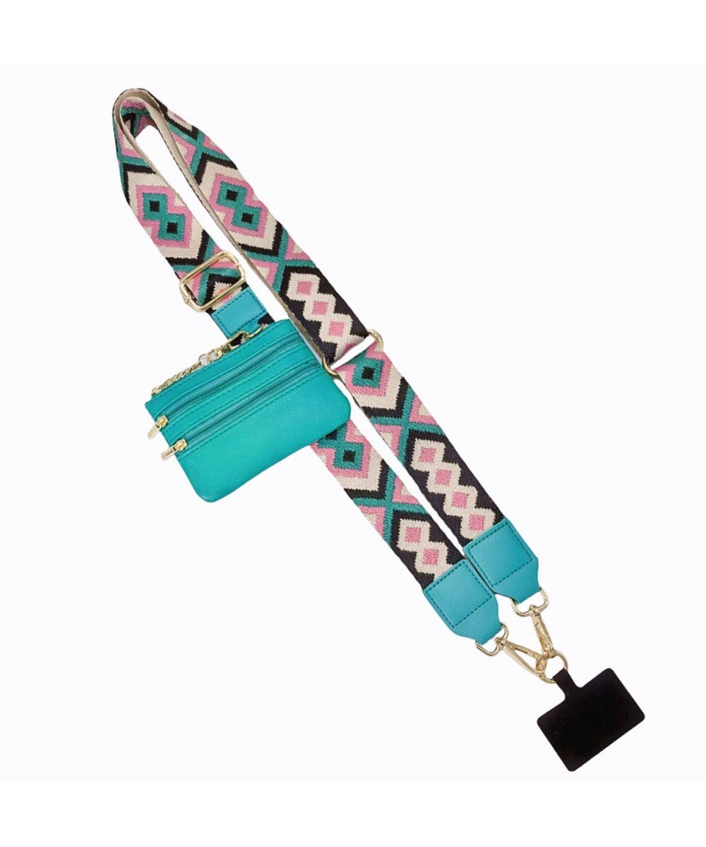HANDBAG STRAP WITH ZIPPER POUCH PHONE HOLDER WRISTBAND - Premium Accessories from DESHENG ENTERPRISE - Just $19.95! Shop now at Pat's Monograms