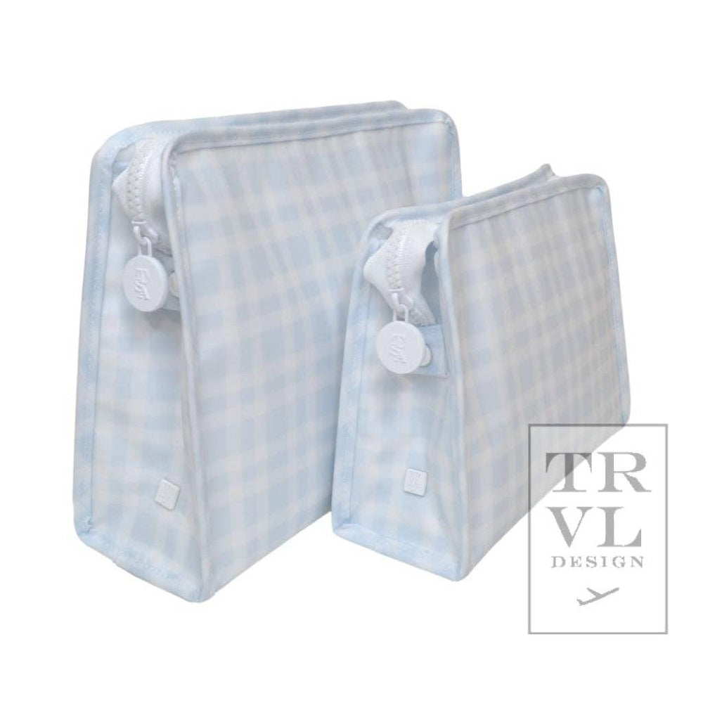 Roadie Medium - Pimlico Plaid Blue Zip Pouch - Premium Travel Accessories from TRVL Design - Just $29.95! Shop now at Pat's Monograms