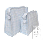 Roadie Medium - Pimlico Plaid Blue Zip Pouch - Premium Travel Accessories from TRVL Design - Just $29.95! Shop now at Pat's Monograms