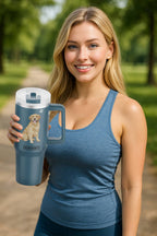 40oz Golden Retriever Tumbler -3D Printed - Vacuum Insulated - Premium Tumblers from E&S Pets - Just $36.95! Shop now at Pat's Monograms