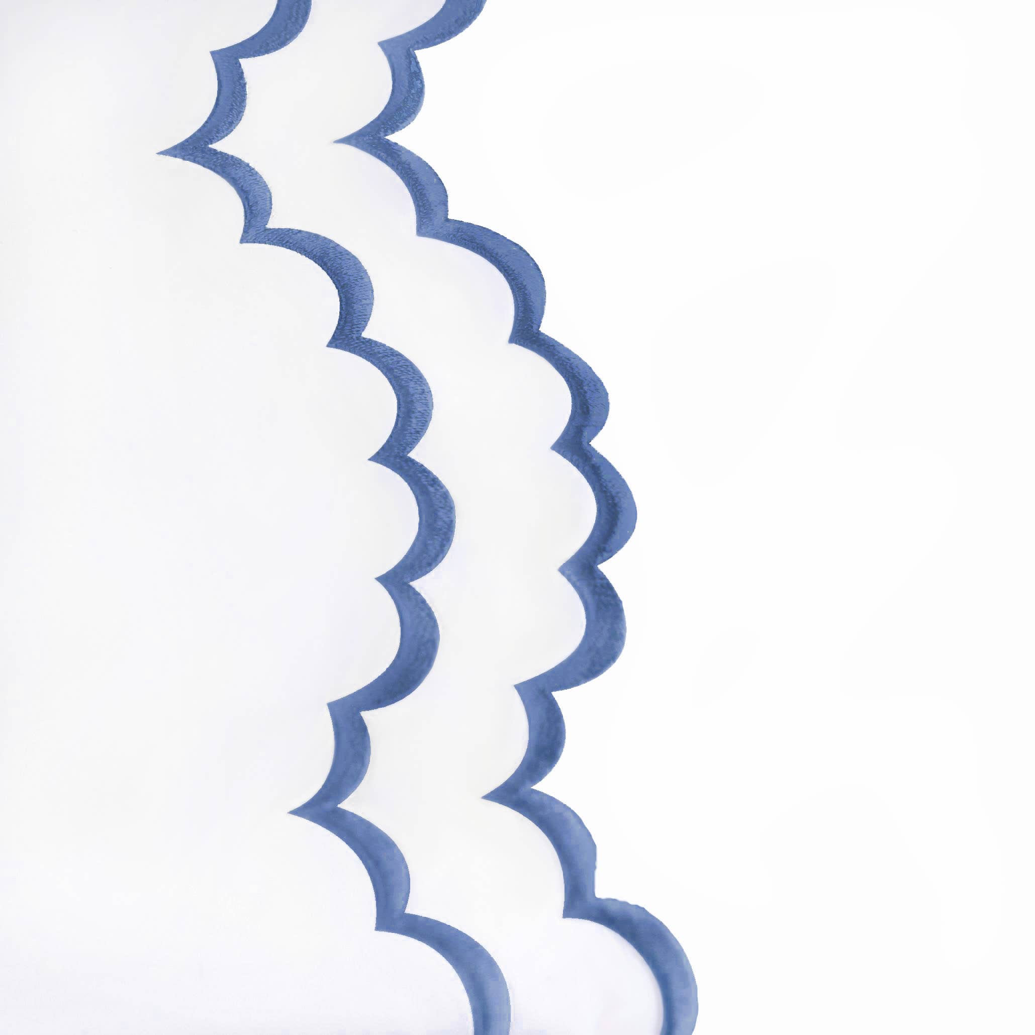 Double Scallop Embroidered Percale Euro Sham Pair - Premium Home Textiles from Mélange Home - Just $48.95! Shop now at Pat's Monograms