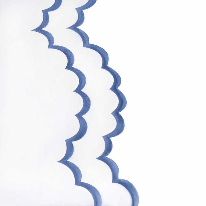 Double Scallop Embroidered Percale Euro Sham Pair - Premium Home Textiles from Mélange Home - Just $48.95! Shop now at Pat's Monograms