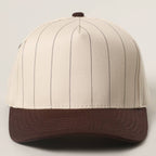 Two-Tone Pinstripe Canvas Trucker Hat - Premium  from Fashion City - Just $15! Shop now at Pat's Monograms