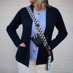 Clip & Go Strap w/Zippered Pouch Chevron - Premium Accessories from Save The Girls - Just $31.95! Shop now at Pat's Monograms