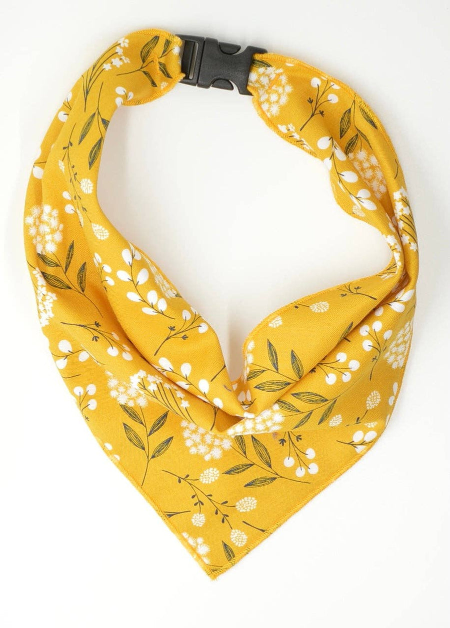 Mustard Floral Scarf - Premium Pet Accessories from Dog Collar World - Just $10! Shop now at Pat's Monograms