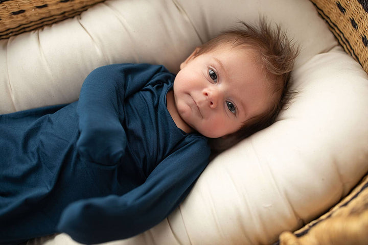 Navy Blue Knotted Gown - Premium  from Three Little Tots - Just $26.95! Shop now at Pat's Monograms