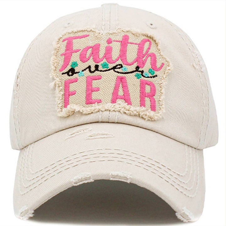 Faith Over Fear Hat - Premium Hat from Your Fashion Wholesale - Just $22.95! Shop now at Pat's Monograms