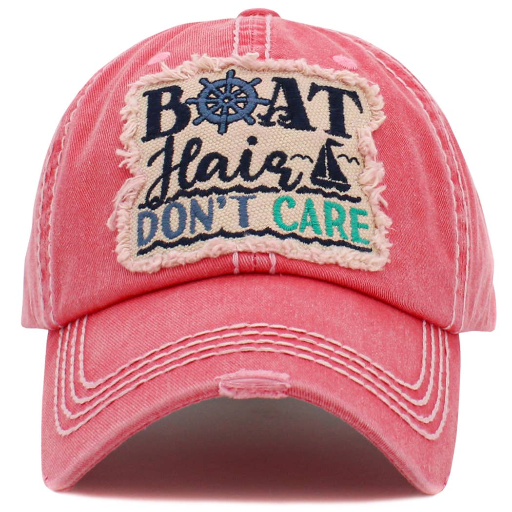 Boat Hair Don't Care Hat - Premium Hat from Your Fashion Wholesale - Just $19.95! Shop now at Pat's Monograms