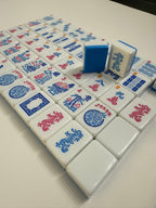 Mahjong Tiles - Bubble Pop – American Mahjong Tile Set (166 Tiles) 2-Color Blue - Premium Mahjong from Mahjong Studios - Just $149.95! Shop now at Pat's Monograms