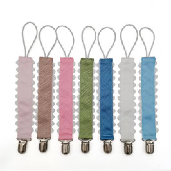 Pacifier Clip, Monogram-able Assorted Colors - Premium Baby Accessories from Zsa Zsa & LoLLi Monogram Blanks - Just $6! Shop now at Pat's Monograms