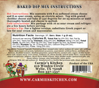 Baked Bacon Jalapeno Popper Dip Mix - Premium Dips & Spreads from Carmie's Kitchen - Just $5! Shop now at Pat's Monograms