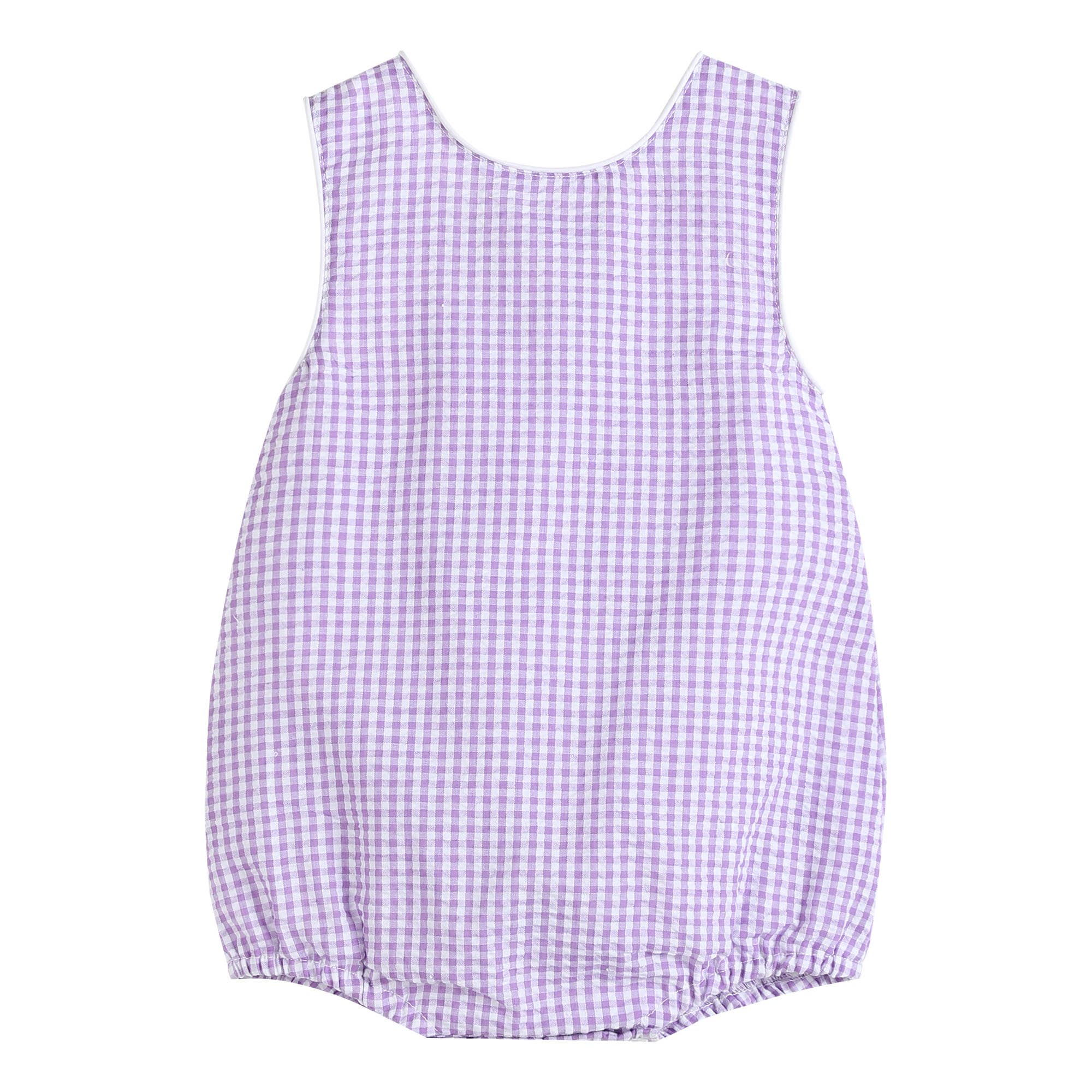 Classic Purple Gingham Baby Bubble Romper - Premium Baby & Toddler Outfits from Lil Cactus - Just $30! Shop now at Pat's Monograms