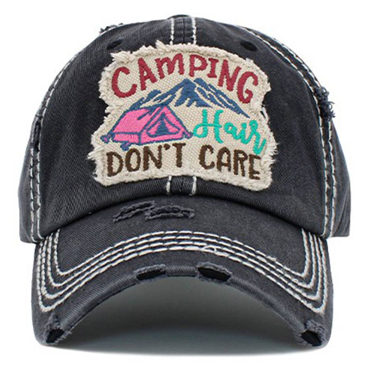 Camping Hair Don't Care Hat - Premium hats from Your Fashion Wholesale - Just $19.90! Shop now at Pat's Monograms