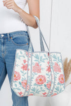 Quilted Tote Bag - Premium Bags and Totes from LA Soul - Just $32.95! Shop now at Pat's Monograms