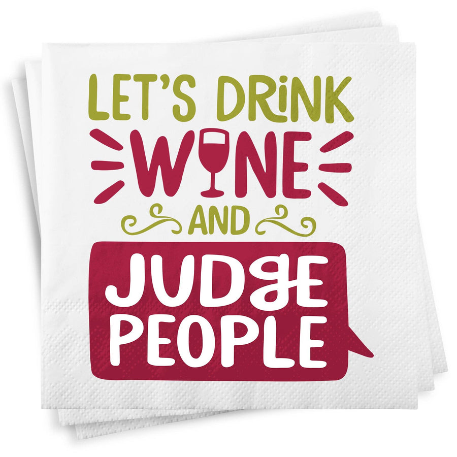 Drink & Judge Napkins - Premium party supplies from Chris’s Stuff Inc. - Just $4.25! Shop now at Pat's Monograms