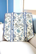 Sasha Blue and White Floral Tote Bag - Premium Bags and Totes from Nash Grey - Just $39.90! Shop now at Pat's Monograms