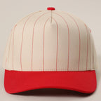 Two-Tone Pinstripe Canvas Trucker Hat - Premium  from Fashion City - Just $15! Shop now at Pat's Monograms