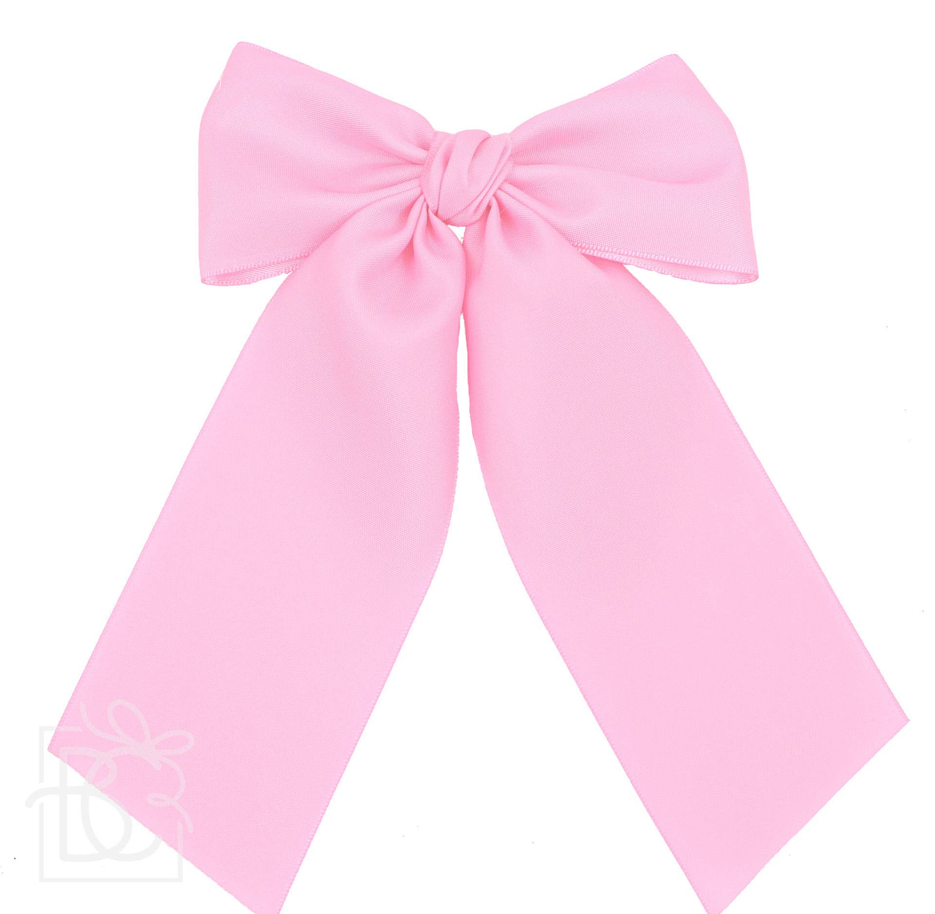 Matte Satin Longtail Hair Bow with Euro Knot - Premium Hairbows from Beyond Creations, LLC - Just $19.95! Shop now at Pat's Monograms